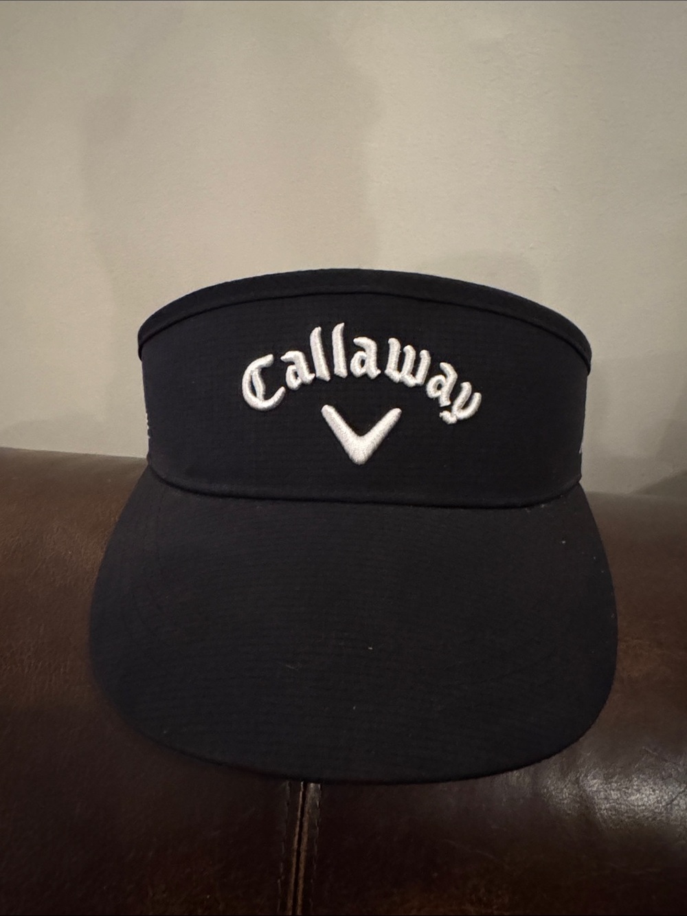 Callaway Black Visor with White Embroidered Logo